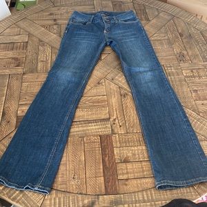36” inseam double button bootcut jeans